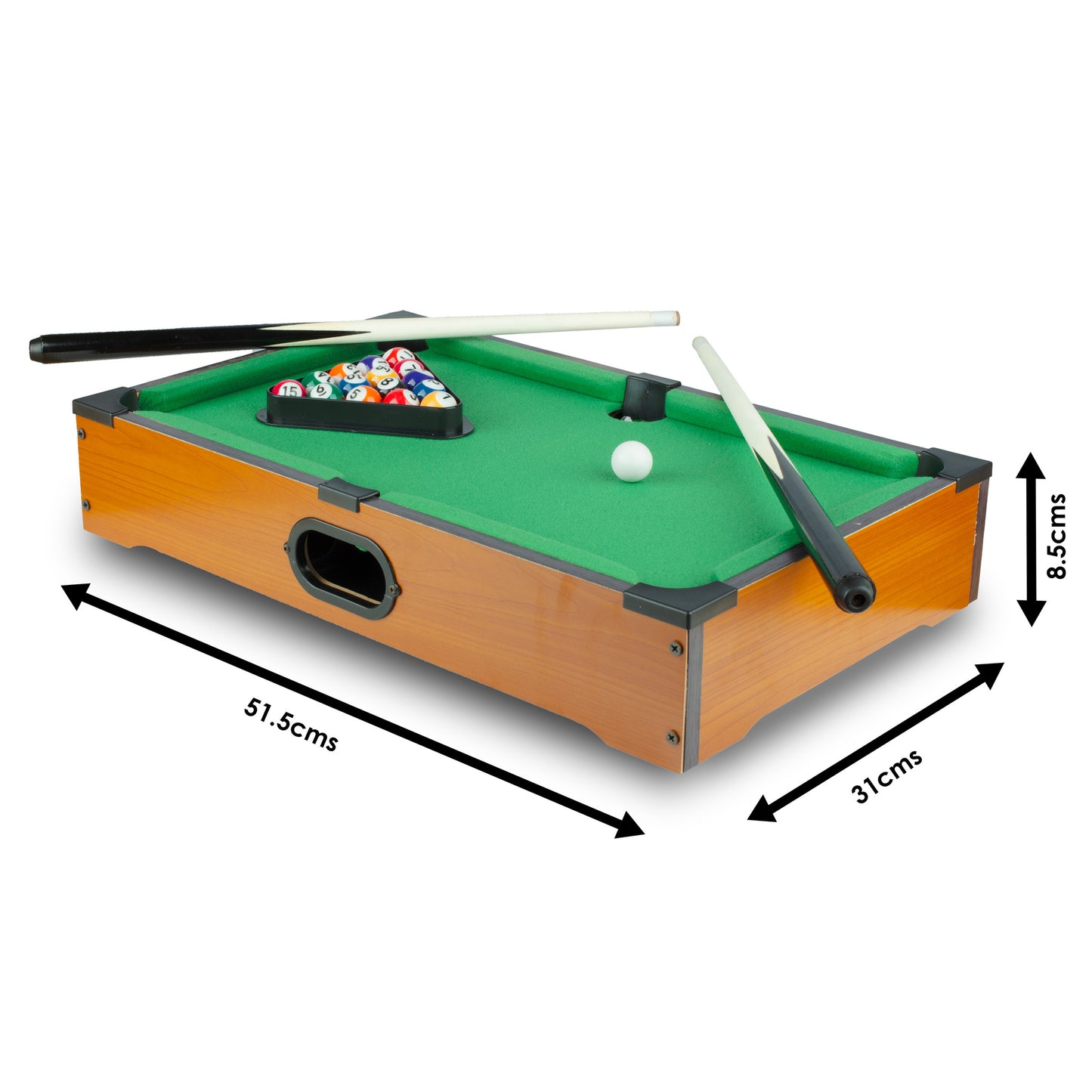 Miniature Pool Table Set - Compact Billiards Fun for Kids and Adults tynimo