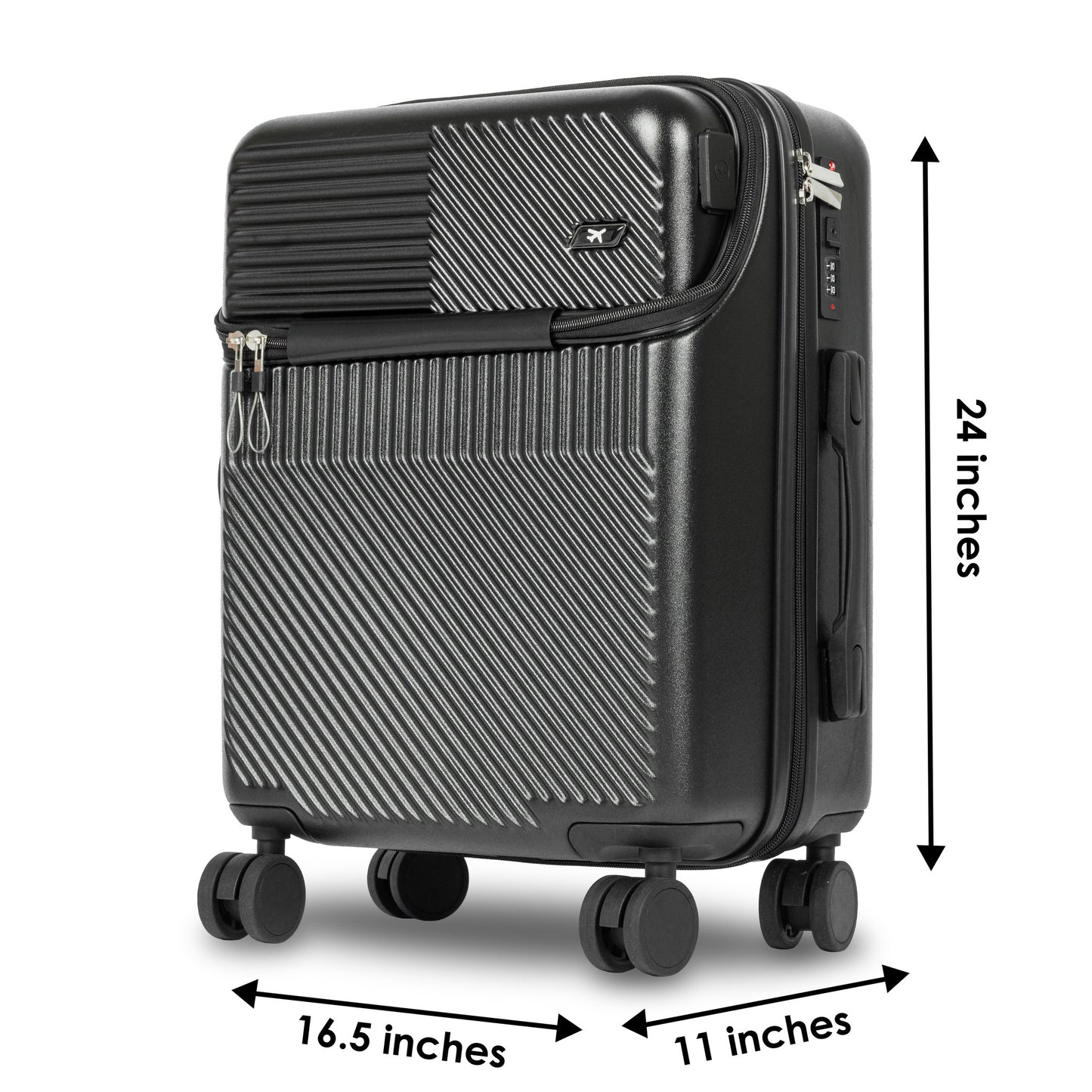 Ultimate Travel Companion: Premium 4-Wheeler Trolley Bag with 360° Rotation, TSA Lock, and Laptop Compatibility tynimo