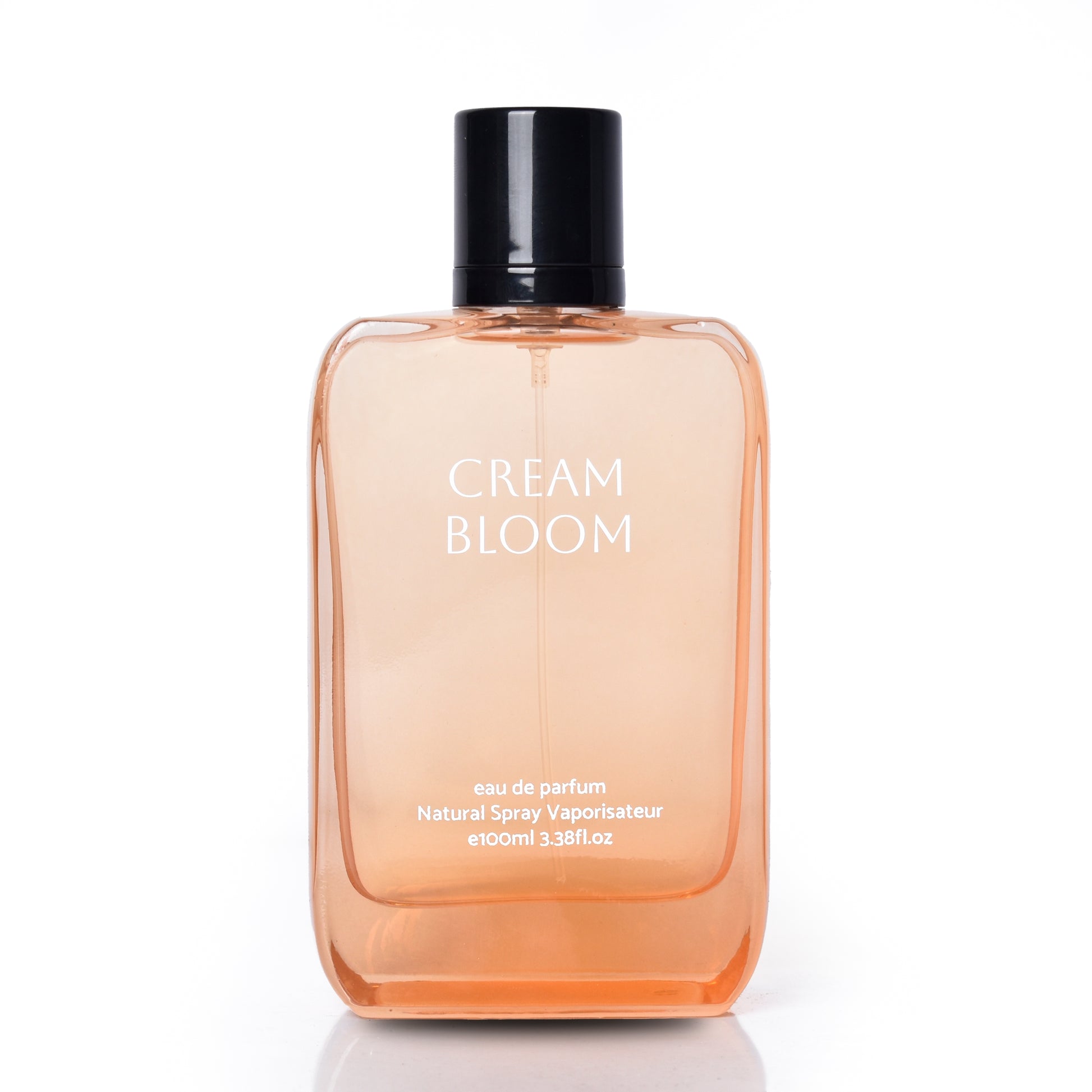 Cream Bloom perfume 100 ml bottle front view on white background